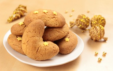 cakes with christmas decoration