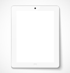 Tablet computer with white screen