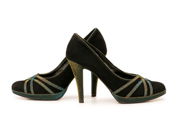 Woman shoes isolated on the white background