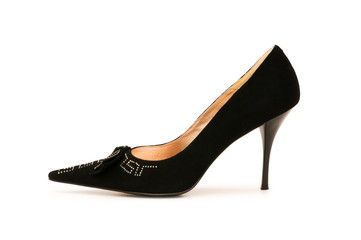 Woman shoes isolated on the white background