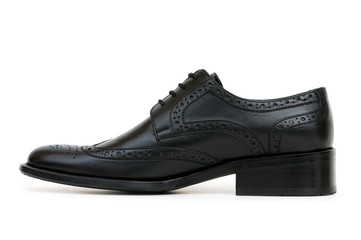 Black shoes isolated on the white background