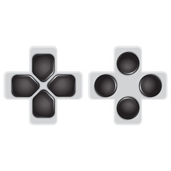 black joystick buttons