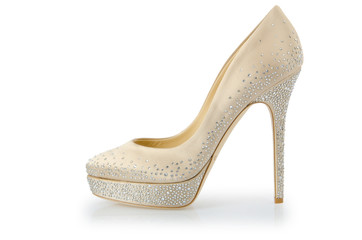 Obraz premium Nice woman shoes isolated on white