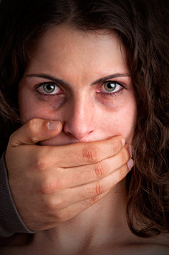 Woman Silenced By Aggressive Husband