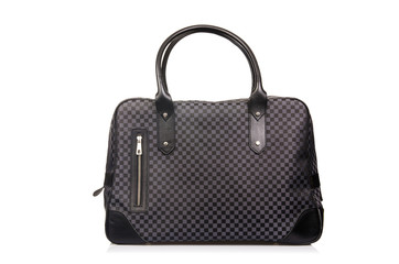 Leather bag isolated on the white background