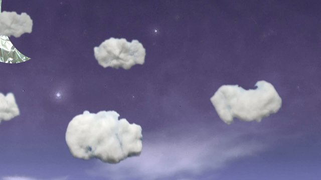 Subiendo encima de las nubes