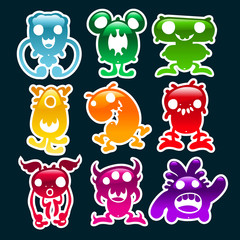 Colorful Glossy Monsters