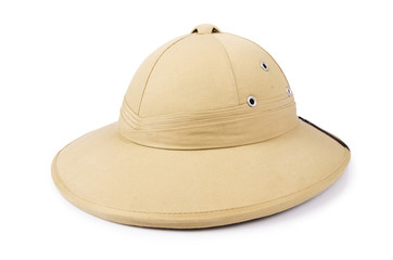 Safari hat isolated on the white