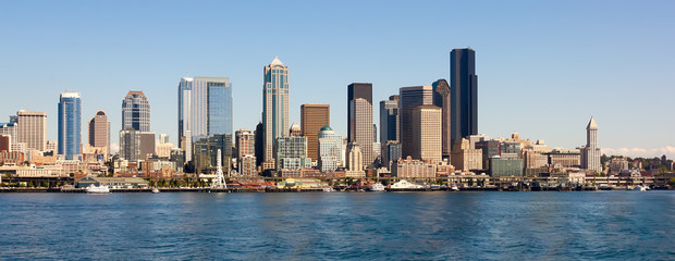 Naklejka premium Seattle Skyline, Washington state