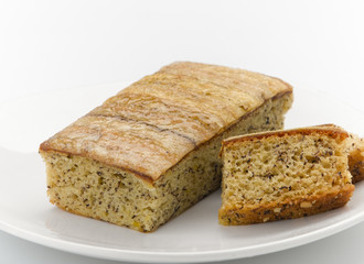 Banana cake ready to serving you