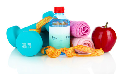 Dumbbells isolated on white