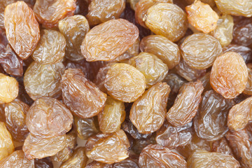 Dried raisins background