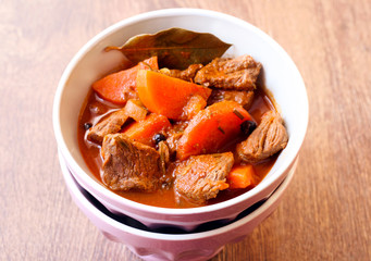 Beef and carrot stew
