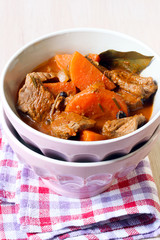 Beef and carrot stew