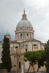 Fototapeta na wymiar Rzym - Kościół Świętych Ambrogio i Carlo al Corso ..