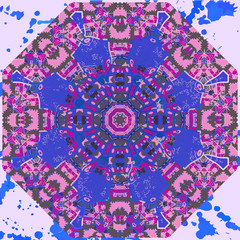 Oriental mandala motif