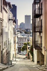 Fototapeta na wymiar Step Street in San Francisco