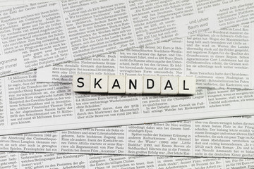 Obraz premium Skandalpresse