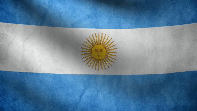 Argentine flag.