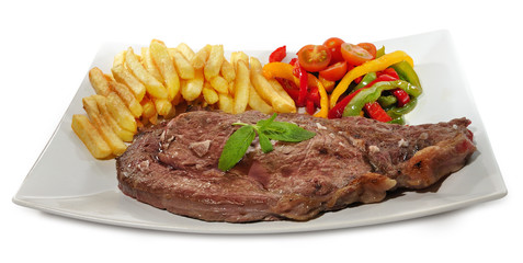 Chuleta a la barbacoa.