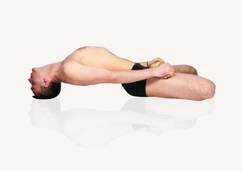 guru practicing yoga