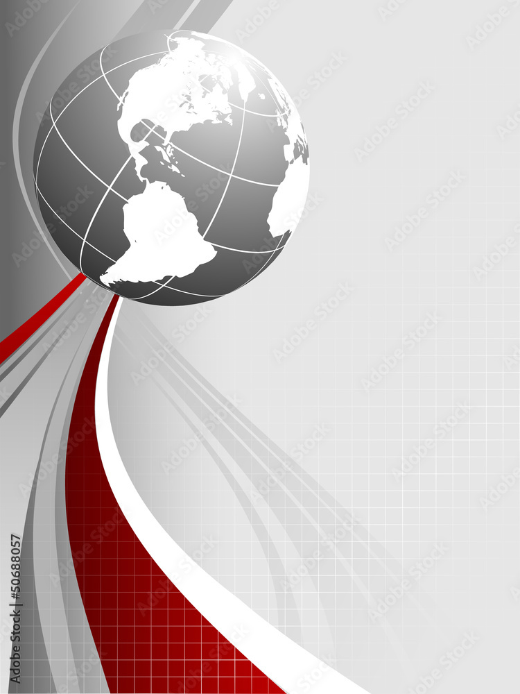 Poster wavy lines with copy space. eps10
