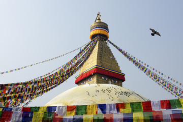 Bodhnath stupa in Kathmandu, Nepal