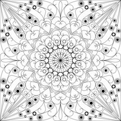 Vector patterned background. Arabesque ornament - 50690281