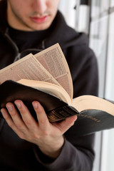 Man Reading Bible