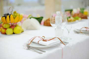Napkin with Ribbon