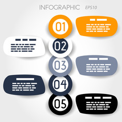 bubble infographic with big rings