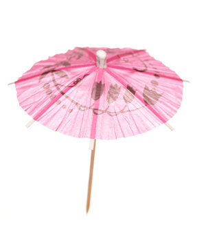 Pink Cocktail Umbrella