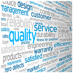 "QUALITY" Tag Cloud (guarantee service reliability satisfaction)