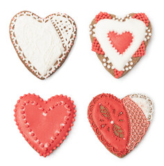 set of gingerbread cookies