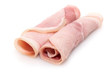 Ham slices.