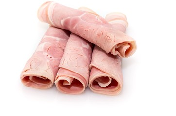Ham slices.