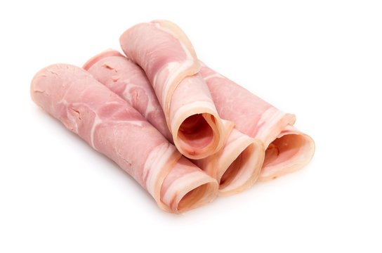 Ham slices.