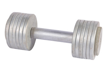 dumb-bell on a white background