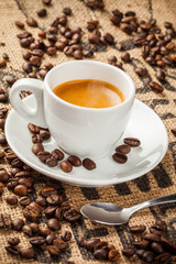 Fototapeta na wymiar Espresso, coffee cup