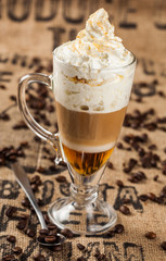 Latte coffee