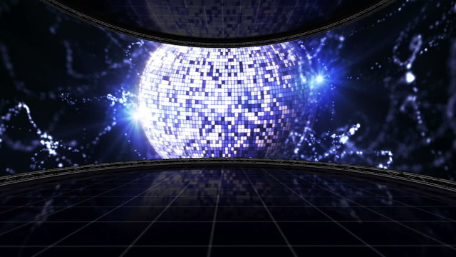 Monitor DiscoBall Background