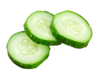 Fresh slice cucumber