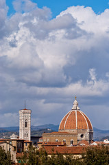 Florence, panorama with the Cathedral, Italy