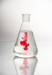 Chemistry recipients with ink