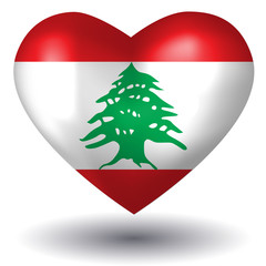 Herz mit Schatten - Libanon