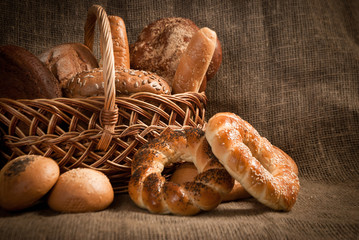 healthy  meal with bread , cereals