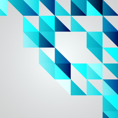 Blue Mosaic Vector Background | EPS10 Illustration