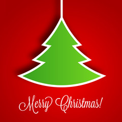 Christmas Tree Vector Background | EPS10 Illustration