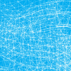 Blue Modern Lines Background | Vector Illustration