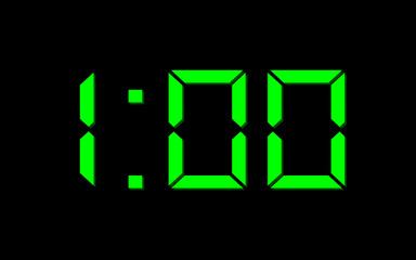 one o'clock